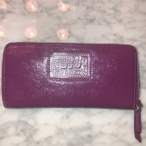 Purple Coach Wallet